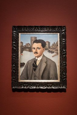 Viyana, Avusturya - 6 Ağustos 2024: Christian Schad 'in 