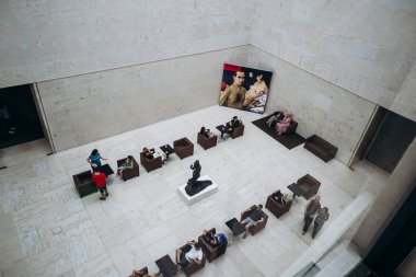 Viyana, Avusturya - 6 Ağustos 2024: Viyana 'daki Leopold Müzesi