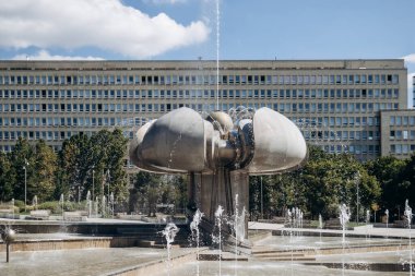 Druzba Fountain on Freedom square in Bratislava clipart