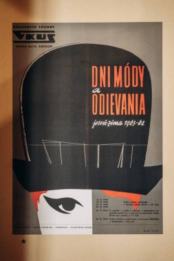 Bratislava, Slovakya - 7 Ağustos 2024: Bratislava 'da Moda Günleri için poster, 1963