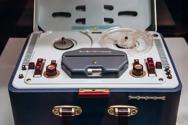 stock image Bratislava, Slovakia - August 7, 2024: Sonet Duo ANP 210, reel-to-reel recorder, Tesla Pardubice, 1959-1965, MMB