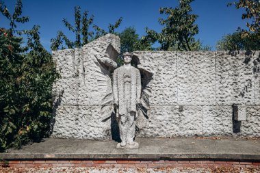 Budapest, Hungary - August 10, 2024: Liberation Monument, artist Istvan Kiss, 1971. Memento Park clipart