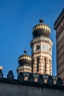 The Dohany Street Synagogue, also known as the Great Synagogue or Tabakgasse Synagogue. A Neolog Jewish congregation and synagogue, located on Dohany Street in Budapest, Hungary. clipart