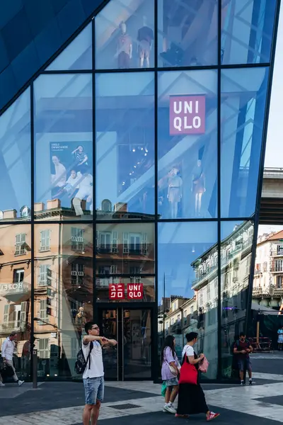 Stock image Nice, France - July 27th, 2024: Uniqlo store in the center of Nice