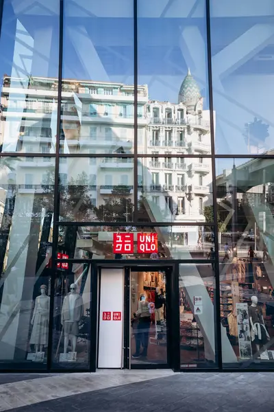 stock image Nice, France - July 27th, 2024: Uniqlo store in the center of Nice