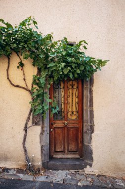 Eski çeyreklik ve Clermont-Ferrand 'ın bir parçası olan Montferrand' ın detayları.