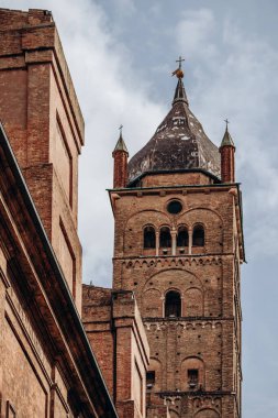 İtalya 'nın merkezindeki Bologna' da mimariye yakın çekim