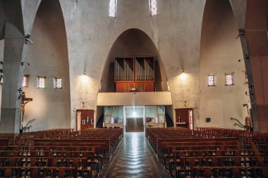 Nice, Fransa - 29 Haziran 2024: Saint Joan of Arc Kilisesi, Fransa 'nın Nice kentinde bulunan bir Roma Katolik kilisesi.