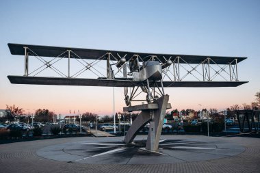 Breguet-Michelin IV uçağı Clermont-Ferrand Auvergne Havaalanı yakınlarında.
