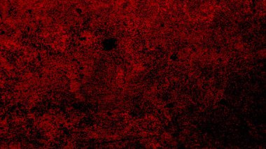 Beton duvarın yüzey dokusu ürkütücü koyu kırmızı kan rengi. Cadılar Bayramı kullanımı için arkaplan