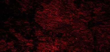 Beton duvarın yüzey dokusu ürkütücü koyu kırmızı kan rengi. Cadılar Bayramı kullanımı için arkaplan