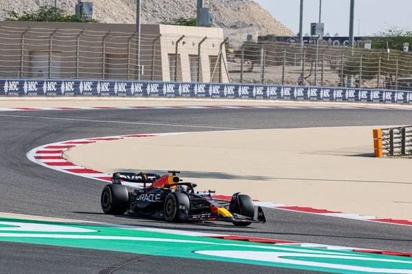 自由练习赛规则1 Gulf Air Bahrain Grand Prix 2023 Max Verstappen Ned — 图库照片