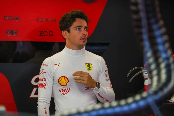Charles Leclerc Mon Ferrari Durante Formula Grand Prix Monaco 2023 — Foto Stock