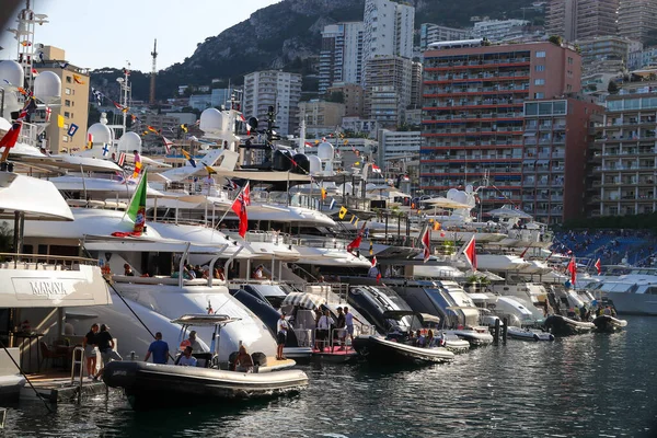 Порт Монако Монако Paddock 2023 — стоковое фото