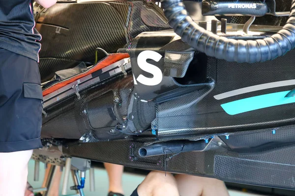 Mercedes Amg Petronas Team Detalhe Técnico Durante Formula Grand Prix — Fotografia de Stock