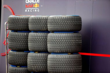 F1 Kanada GP 2023 sırasında Pirelli ıslak lastik