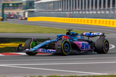  Kanada GP 2023 tarihinde Montreal, Quebec, Kanada 'da Circuit Gilles Villeneuve' da Esteban Ocon (FRA) Alpine A52