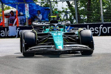  Fernando Alonso (SPA) Aston Martn AMR2 Kanada GP 2023 tarihinde Circuit Gilles Villeneuve - Montreal, Quebec, Kanada