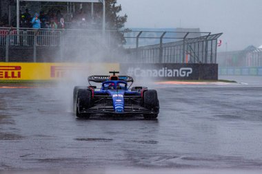  Alexander Albon (IND) Williams FW4 Kanada GP 2023 tarihinde Circuit Gilles Villeneuve - Montreal, Quebec, Kanada