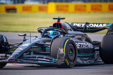  George Russell (GBR) Mercedes W14 E Performanc Kanada GP 2023 tarihinde Circuit Gilles Villeneuve - Montreal, Quebec, Kanada