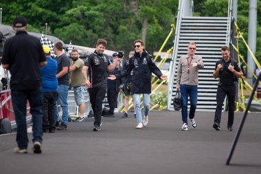  George Russell (GBR) Mercedes W14 E Performanc Kanada GP 2023 tarihinde Circuit Gilles Villeneuve - Montreal, Quebec, Kanada