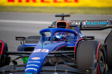  Alexander Albon (IND) Williams FW4 Kanada GP 2023 tarihinde Circuit Gilles Villeneuve - Montreal, Quebec, Kanada