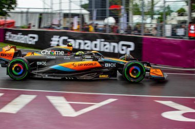  Lando Norris (GBR) McLaren MCL6 Kanada GP 2023 tarihinde Circuit Gilles Villeneuve - Montreal, Quebec, Kanada