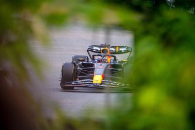  Kanada GP 2023 yarışında Max Verstappen (NED) Redbull Racing RB1 Circuit Gilles Villeneuve - Montreal, Quebec, Kanada