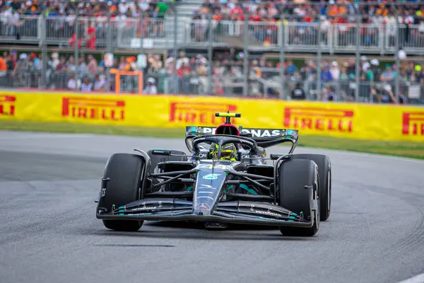 Lewis Hamilton Gbr Mercedes W14 Performanc Durante 2023 Canadense Circuito — Fotografia de Stock