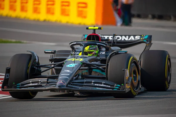 Lewis Hamilton Gbr Mercedes W14 Performanc Durante Canadá 2023 Circuit — Foto de Stock