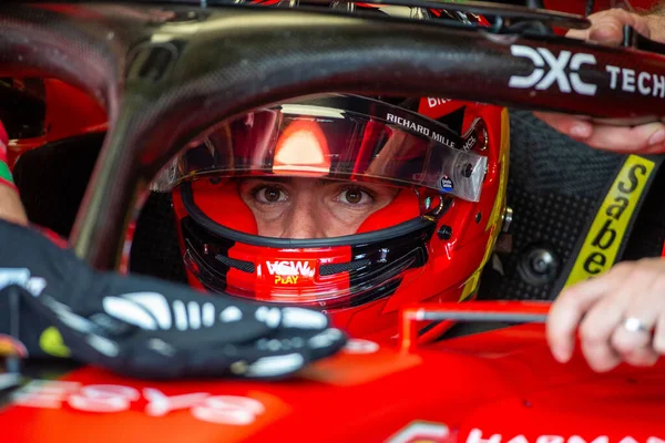 Carlos Sainz Spa Ferrari Durante Canadense 2023 Circuito Gilles Villeneuve — Fotografia de Stock