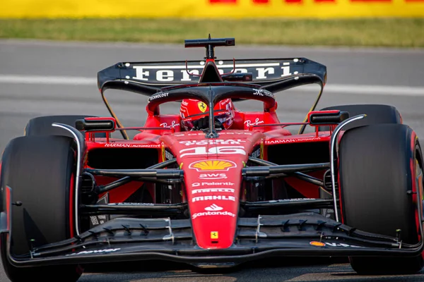 Шарль Лекк Mon Ferrari Время Canadian 2023 Circuit Gilles Villeneuve — стоковое фото