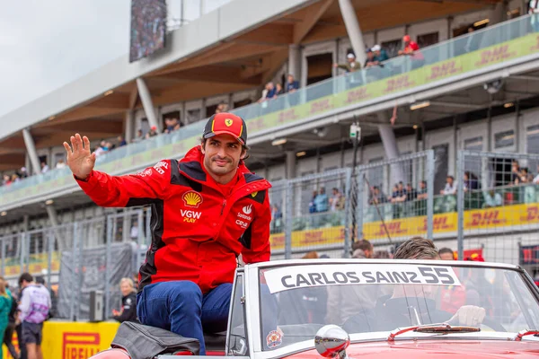 Карлос Сайнс Испания Ferrari Время Circuit Gilles Villeneuve 2023 Монреаль — стоковое фото