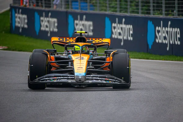 stock image  Lando Norris (GBR) McLaren MCL6 during Canadian GP 2023 in Circuit Gilles Villeneuve - Montreal, Quebec, Canada