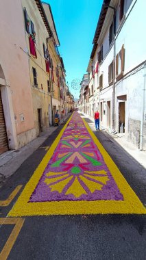 Processione dei Ceri ed kâfir / mum ve çiçek sergisi - Rieti, İtalya