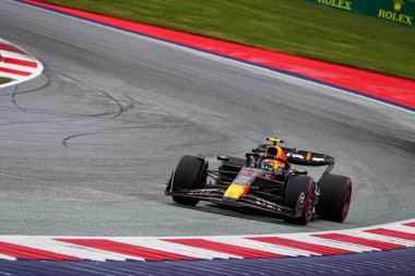 F1 Gp 2023 sırasında Sergio Perez (MEX) Redbull Racing RB1