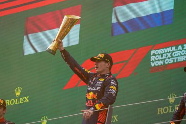 F1 Gp 2023 sırasındaki PODYUM CELEBRATIO