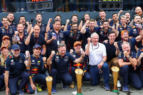 Kahin Red Bull Yarışı Galibiyeti Kutluyor — Stok fotoğraf