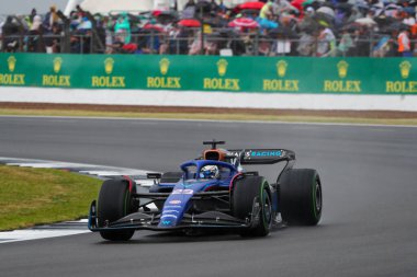  Alexander Albon (IND) Williams FW4 Britanya GP sırasında Silverstone, İngiltere