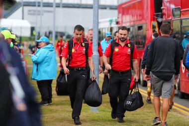  Scuderia Ferrar - F1 Macaristan GP 2023 sırasında