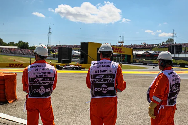 stock image Steward at worK on track