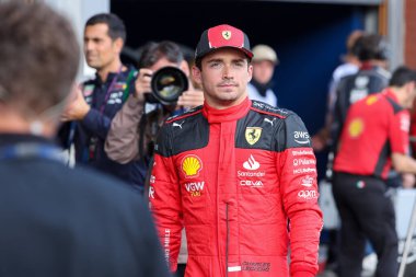  Charles Leclerc (MON) Ferrari SF-23 Qualt sessio 'da İkinci olduktan sonra