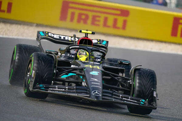 Lewis Hamilton Gbr Mercedes W14 Performance — Foto Stock