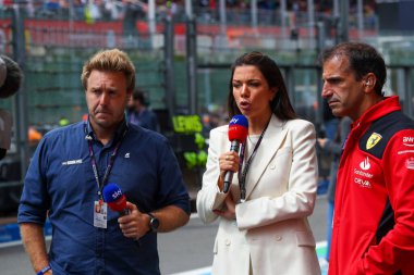 Davide Valsecchi (ITA), Federica Masolin (ITA) - SKY TV Italia sunucuları ve Marc Gene (SPA
