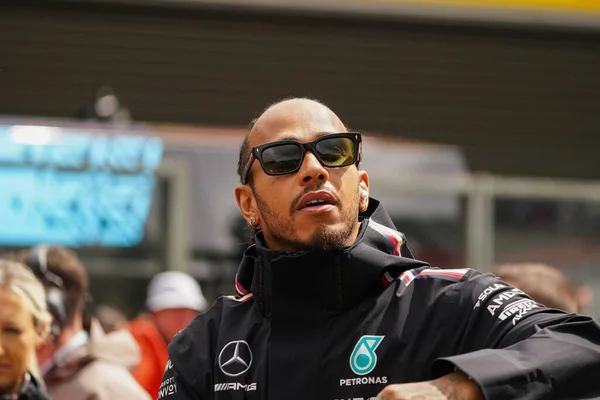 Lewis Hamilton Gbr Mercedes W14 Prestaties — Stockfoto