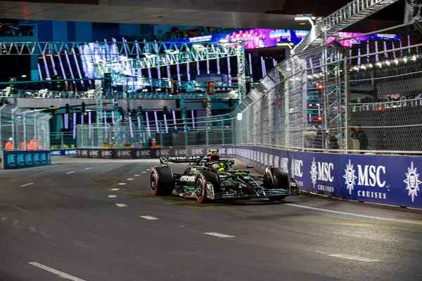 Lewis Hamilton Gbr Mercedes W14 Performanc 图库图片
