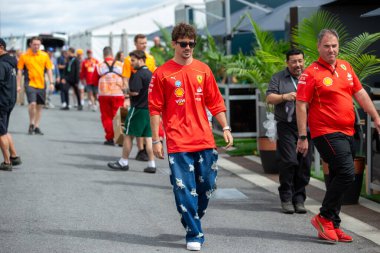  Charles Leclerc (MON) - Scuderia Ferrari - Ferrari SF-24 - Ferrari Formula 1 Aws Grand Prix du Canada 2024, Montreal, Quebec, Kanada - 24 Haziran 2024 F1 Dünya Şampiyonası 'nın 9.