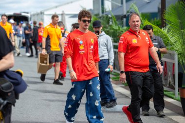  Charles Leclerc (MON) - Scuderia Ferrari - Ferrari SF-24 - Ferrari Formula 1 Aws Grand Prix du Canada 2024, Montreal, Quebec, Kanada - 24 Haziran 2024 F1 Dünya Şampiyonası 'nın 9.