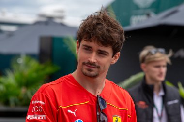  Charles Leclerc (MON) - Scuderia Ferrari - Ferrari SF-24 - Ferrari Formula 1 Aws Grand Prix du Canada 2024, Montreal, Quebec, Kanada - 24 Haziran 2024 F1 Dünya Şampiyonası 'nın 9.