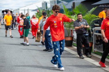  Charles Leclerc (MON) - Scuderia Ferrari - Ferrari SF-24 - Ferrari Formula 1 Aws Grand Prix du Canada 2024, Montreal, Quebec, Kanada - 24 Haziran 2024 F1 Dünya Şampiyonası 'nın 9.